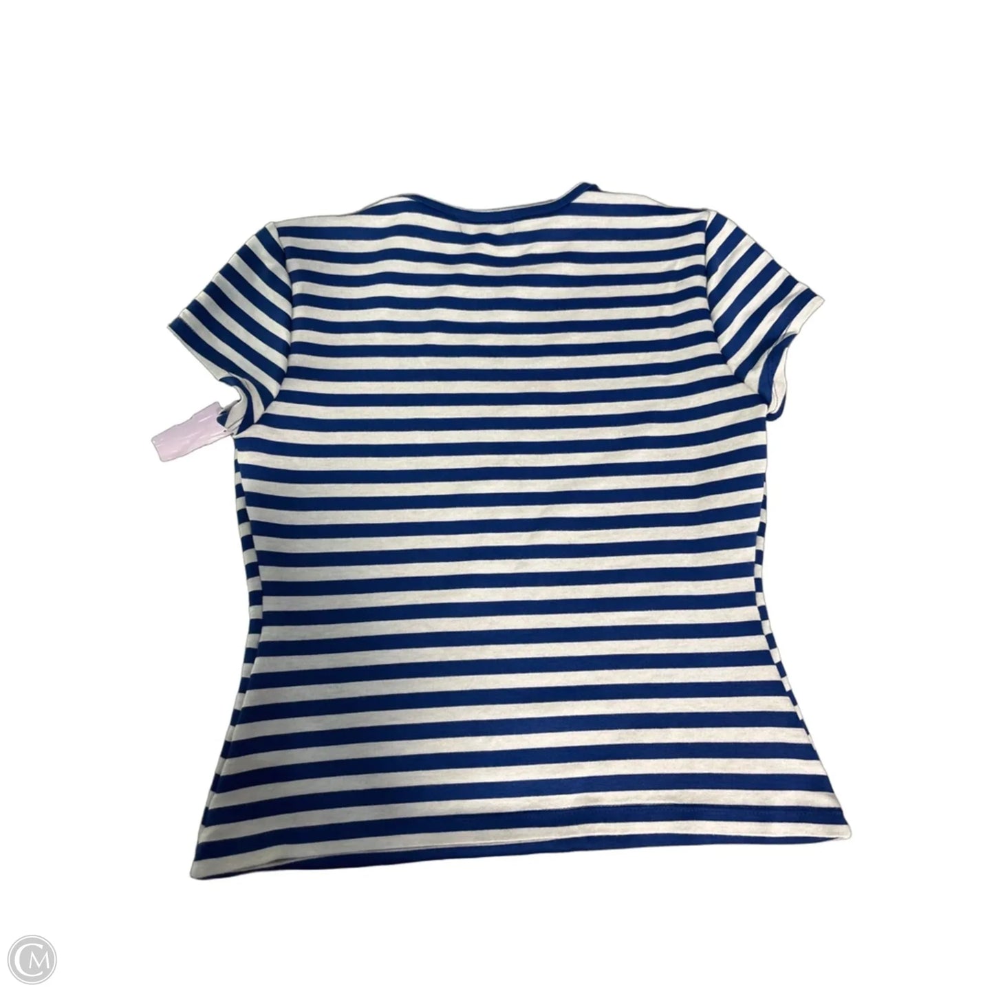 Top Short Sleeve By Michael Stars In Blue & White, Size: S