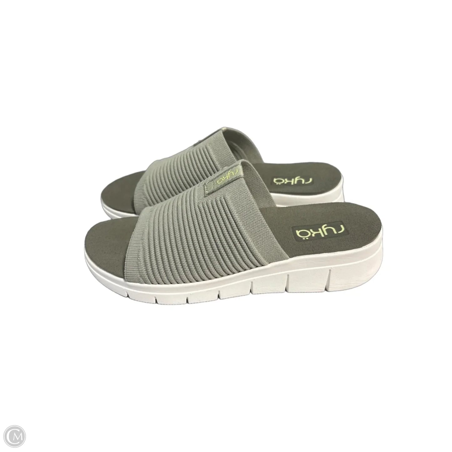 Sandals Flats By Ryka In Green, Size: 6