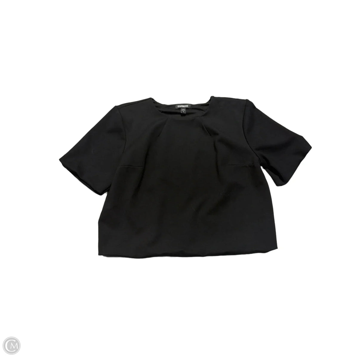 Top Short Sleeve By Express In Black, Size: M