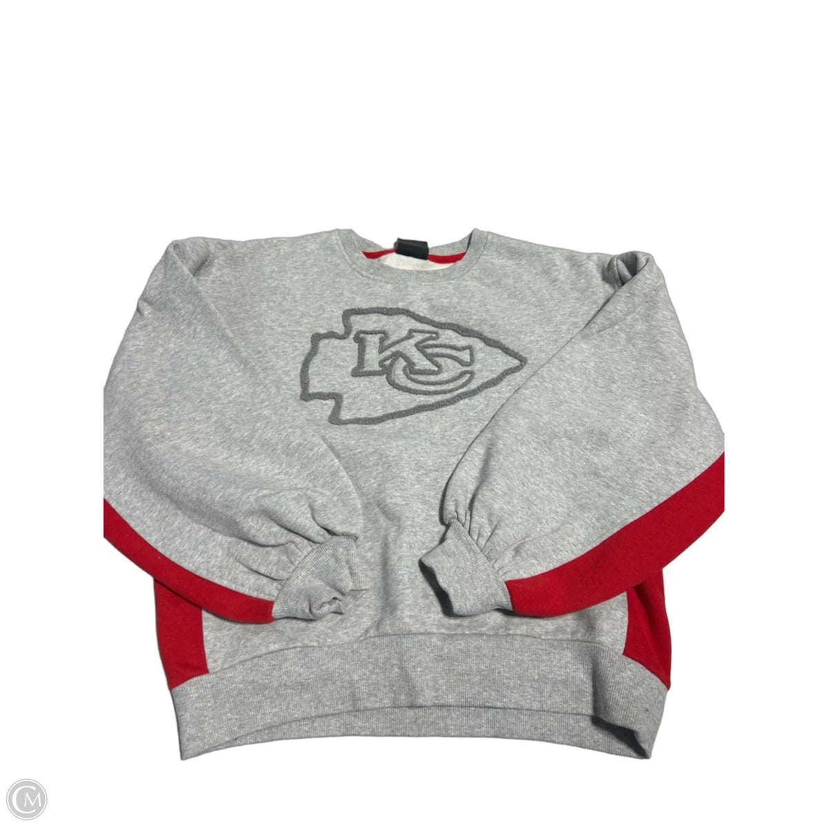 Top Long Sleeve By Nfl In Grey, Size: M