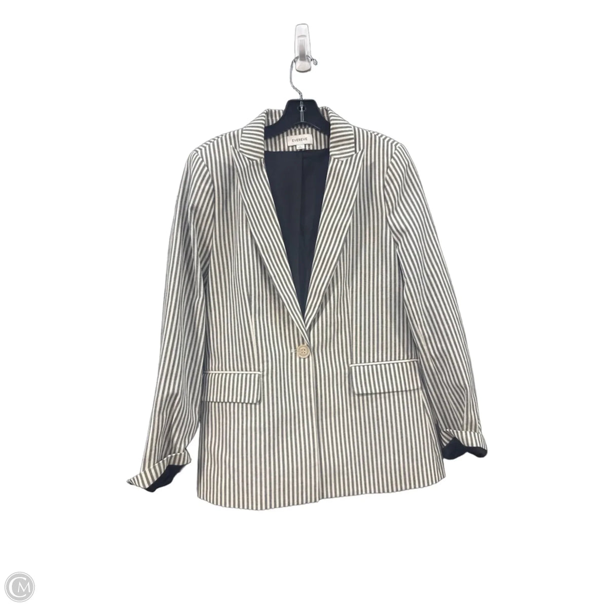 Blazer By Evereve In Striped Pattern, Size: L