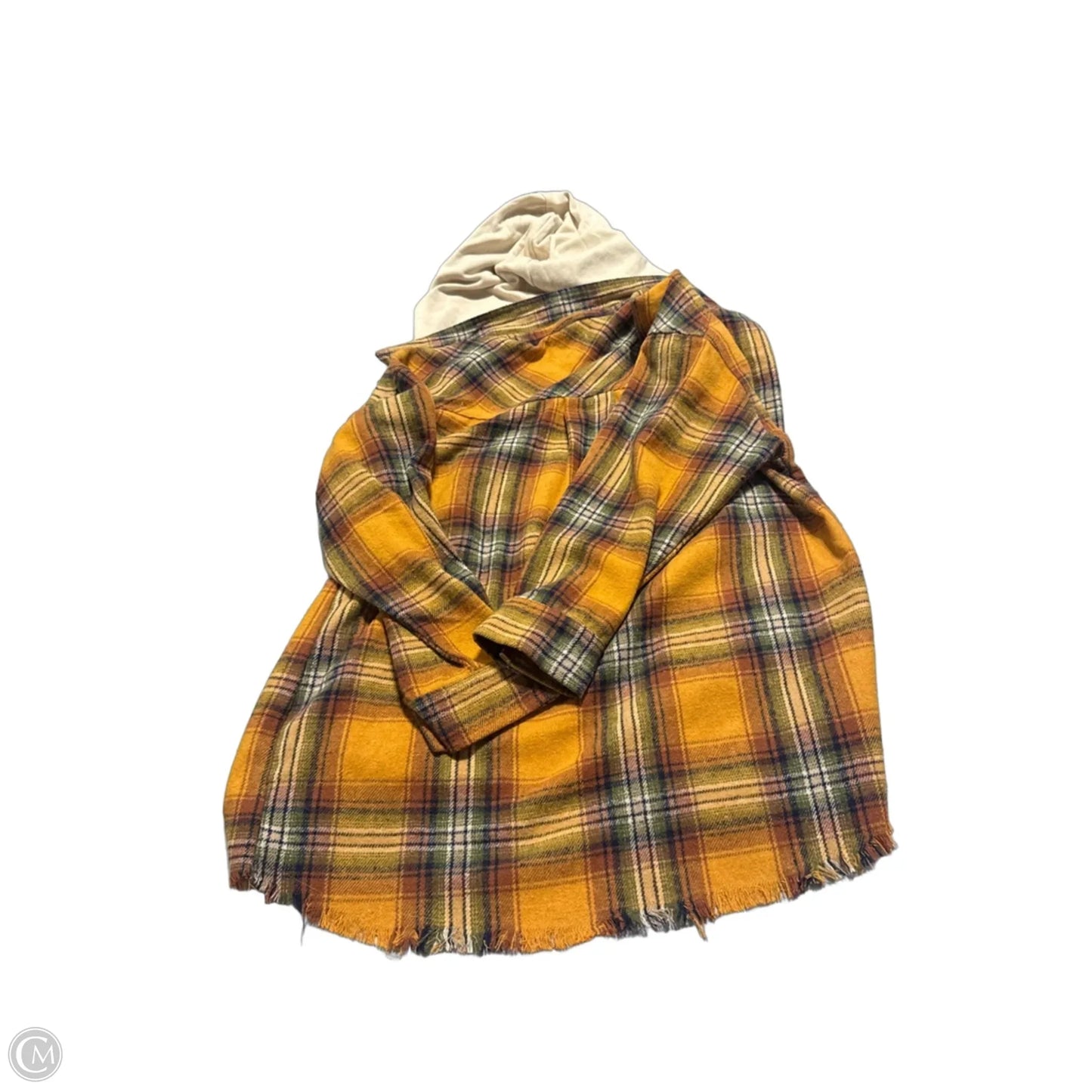 Top Long Sleeve By New In In Plaid Pattern, Size: L