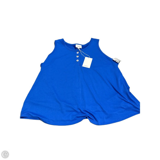 Tank Top By Andree By Unit In Blue, Size: 2x
