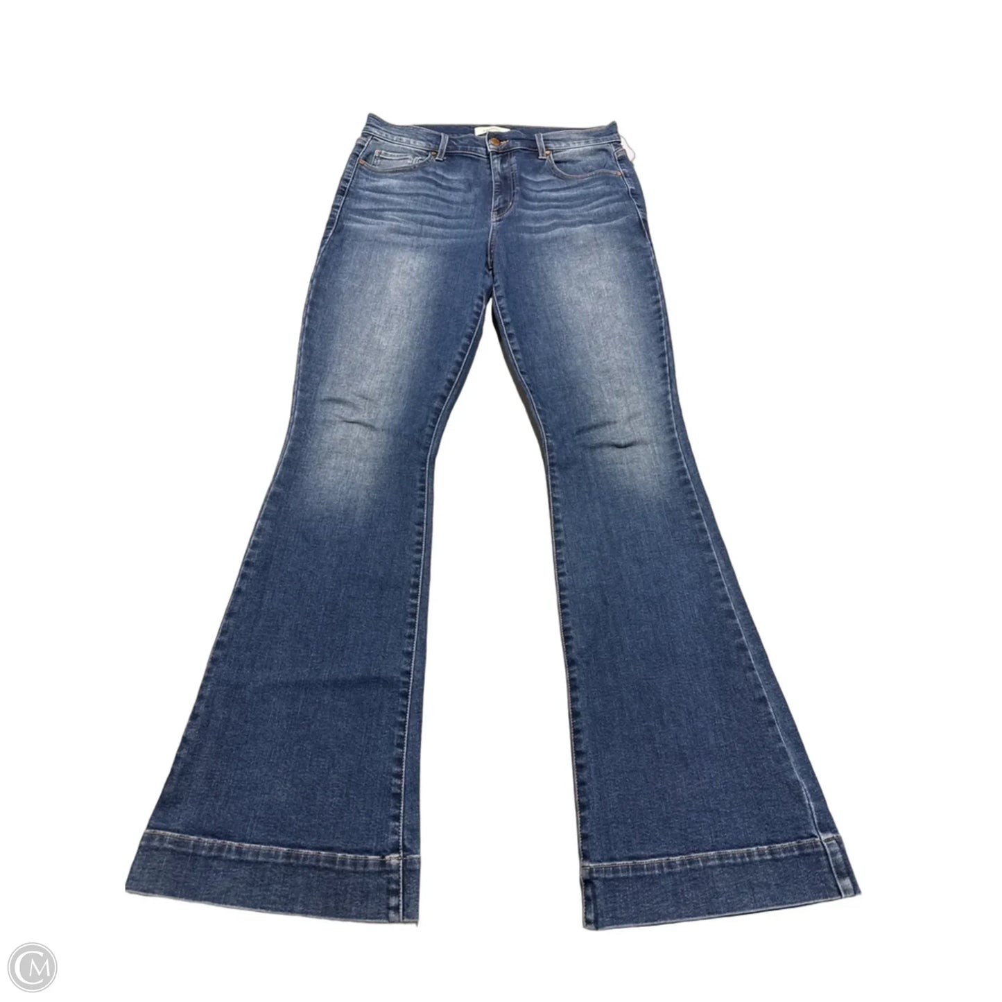 Jeans Flared By Level 99 In Blue Denim, Size: 10