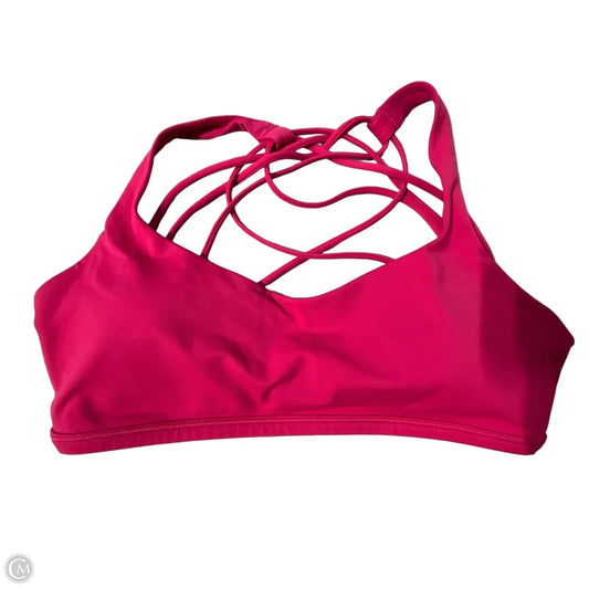 Athletic Bra By Lululemon In Pink, Size: 8