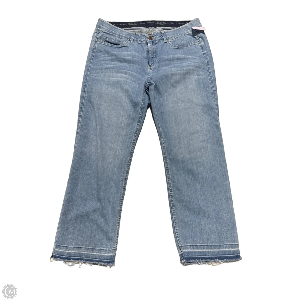 Jeans Straight By Rafaella In Blue Denim, Size: 16