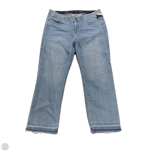Jeans Straight By Rafaella In Blue Denim, Size: 16