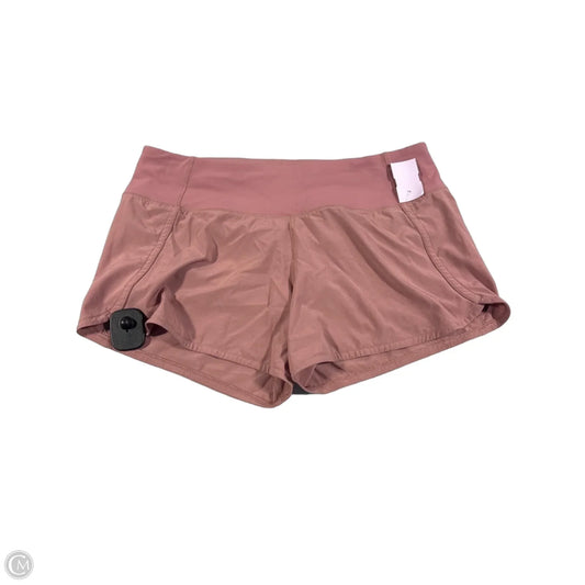 Athletic Shorts By Lululemon In Pink, Size: 8