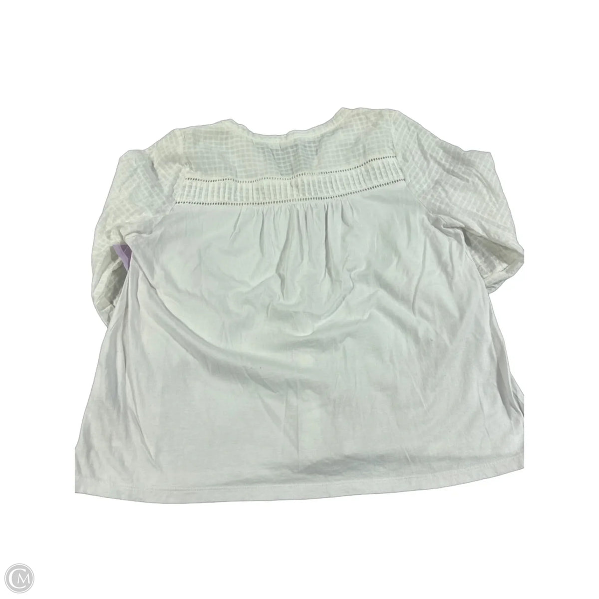Top Long Sleeve By Fatface In White, Size: M