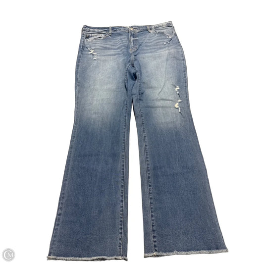 Jeans Boot Cut By Kancan In Blue Denim, Size: 20