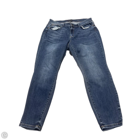 Jeans Skinny By Judy Blue In Blue Denim, Size: 20