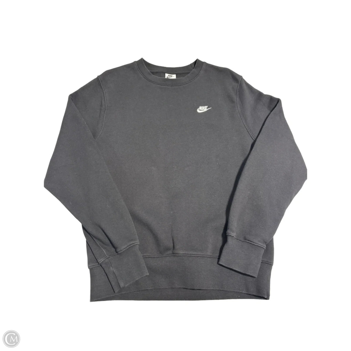 Athletic Sweatshirt Collar By Nike In Black, Size: S