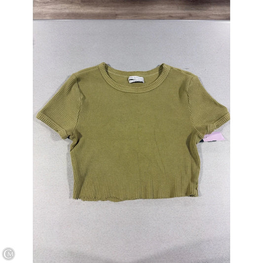 Top Short Sleeve By Urban Outfitters In Green, Size: M