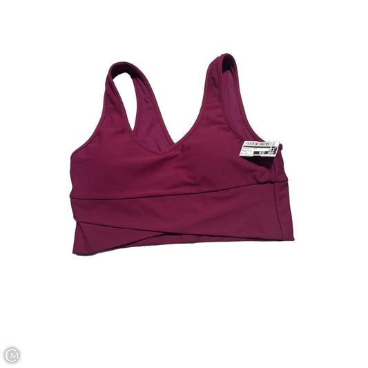 Athletic Bra By Zyia In Maroon, Size: L