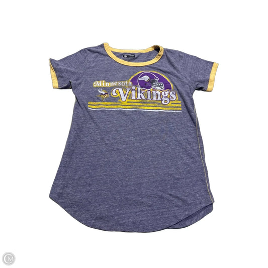 Top Short Sleeve By Nfl In Purple, Size: M