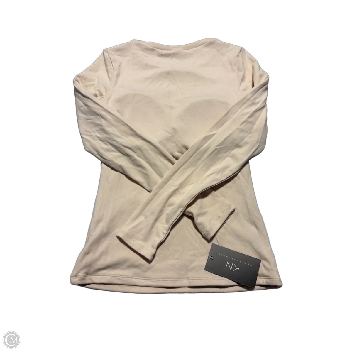 Top Long Sleeve By Cmc In Tan, Size: S