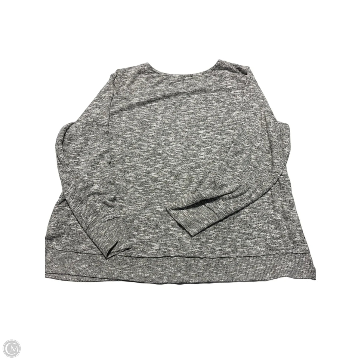 Top Long Sleeve By Cato In Grey, Size: 3x