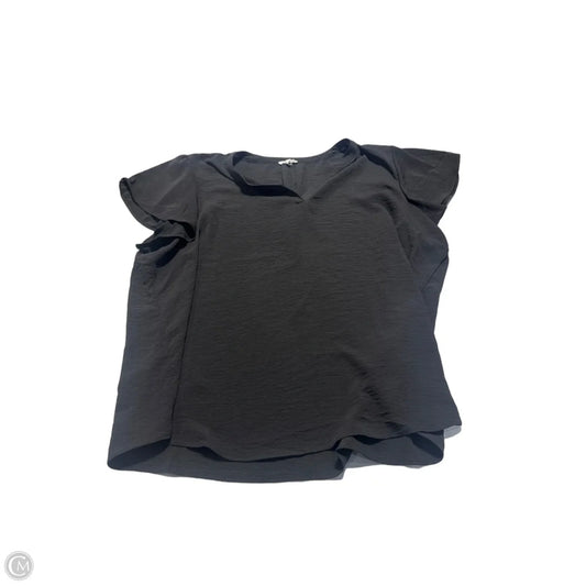 Blouse Short Sleeve By Maurices In Black, Size: 2x