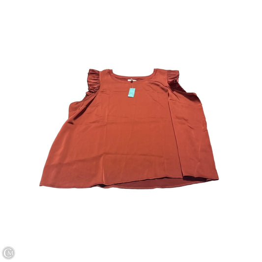 Blouse Short Sleeve By Maurices In Orange, Size: 2x
