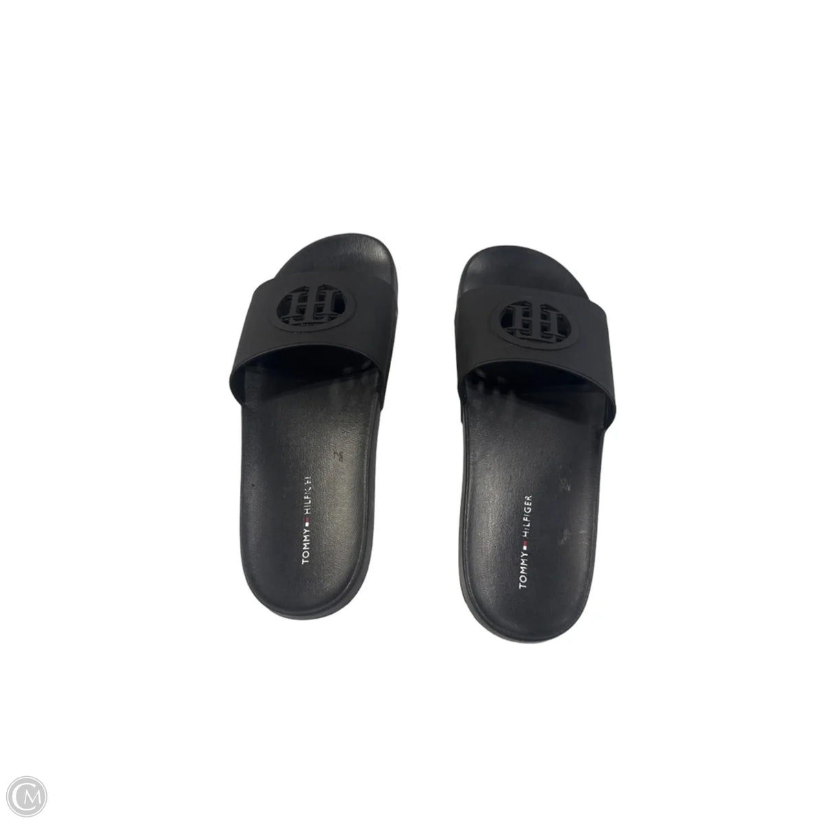 Sandals Flats By Tommy Hilfiger In Black, Size: 7