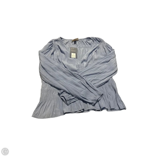 Top Long Sleeve By Universal Thread In Blue, Size: L