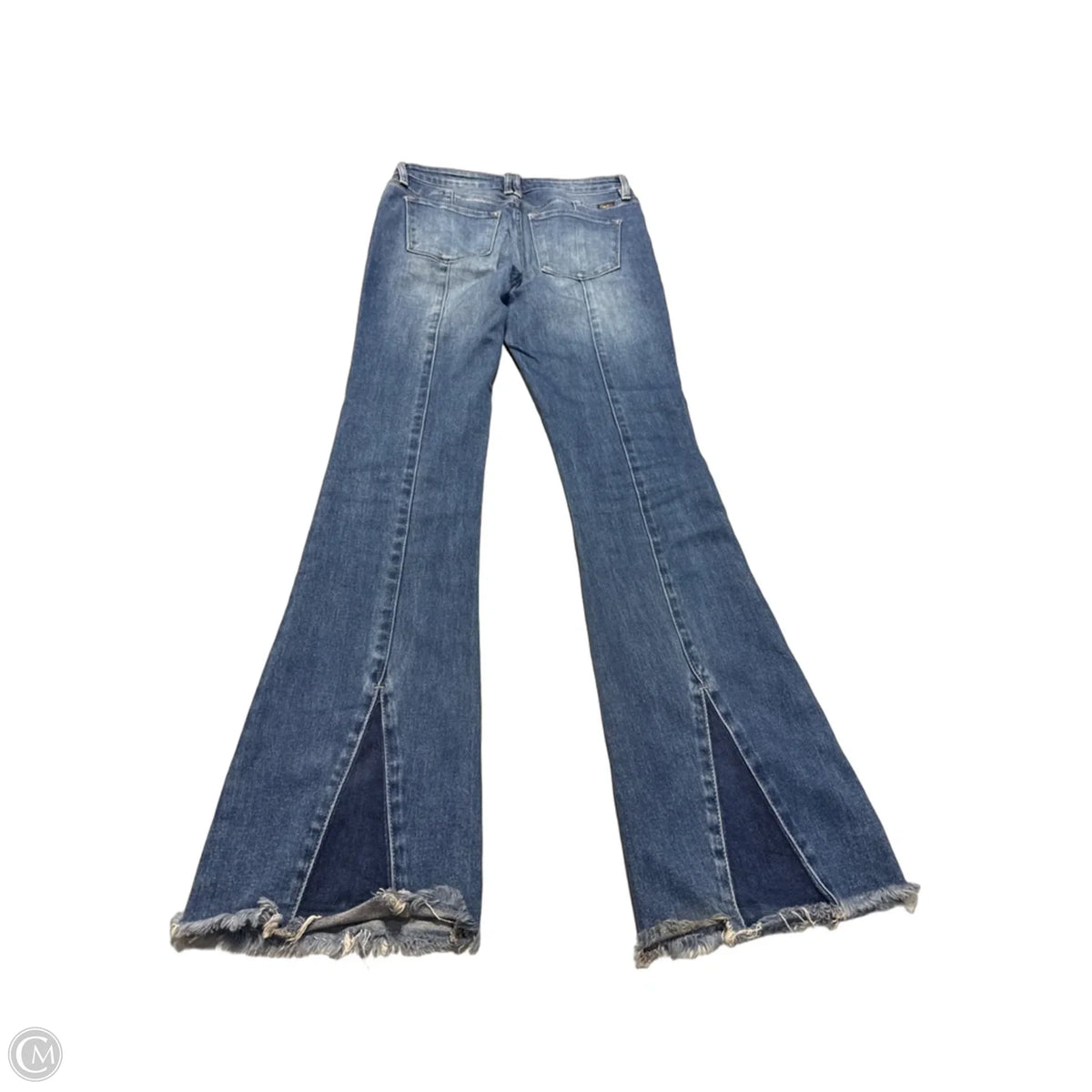 Jeans Flared By Kancan In Blue Denim, Size: 6