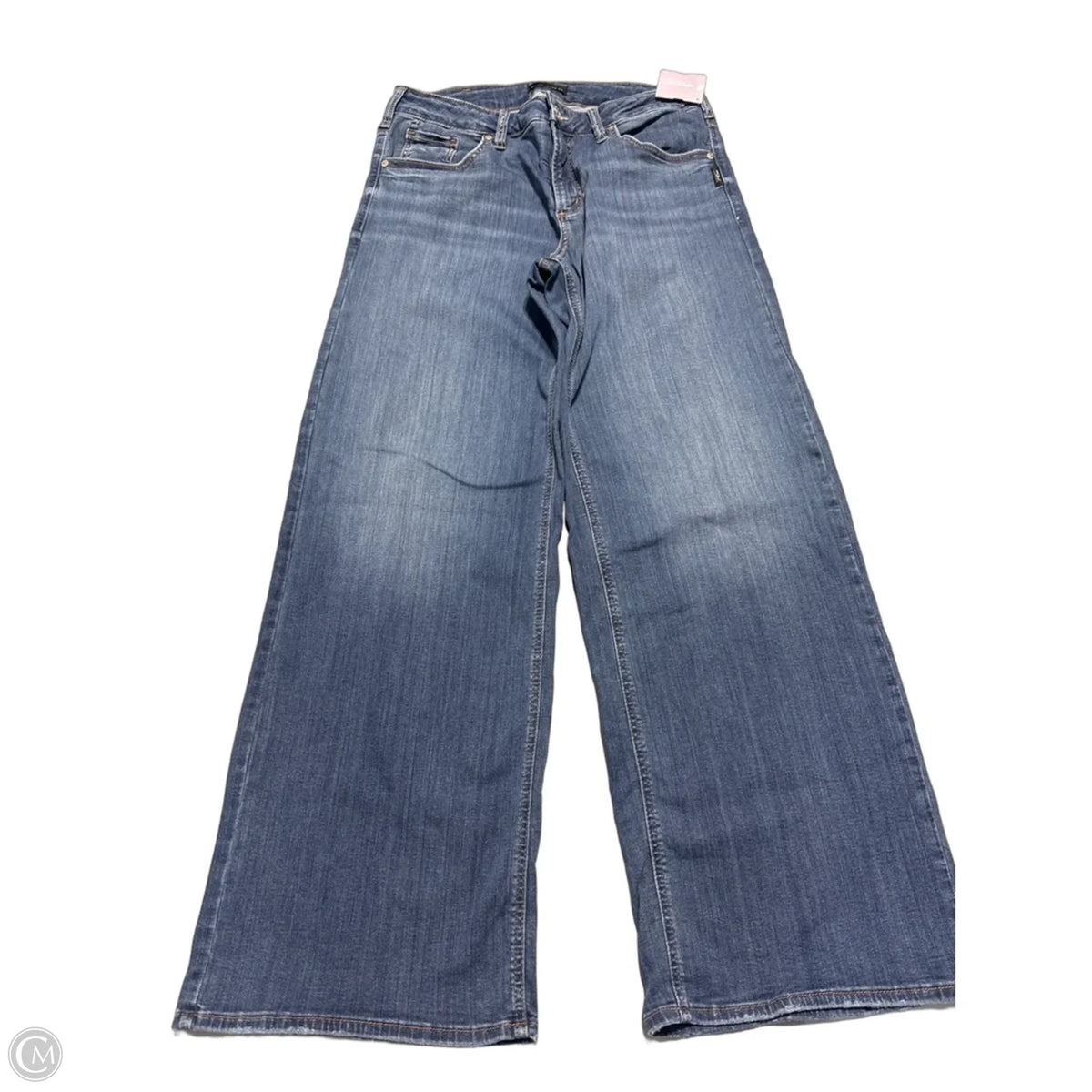 Jeans Boot Cut By Silver In Blue Denim, Size: 14