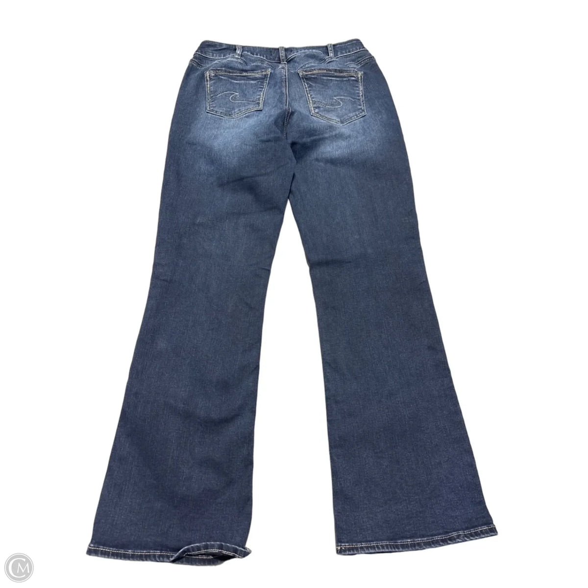 Jeans Boot Cut By Silver In Blue Denim, Size: 14