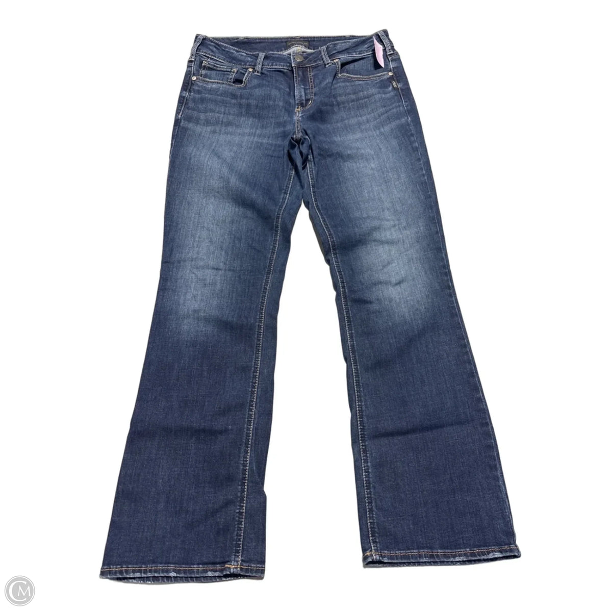 Jeans Boot Cut By Silver In Blue Denim, Size: 16