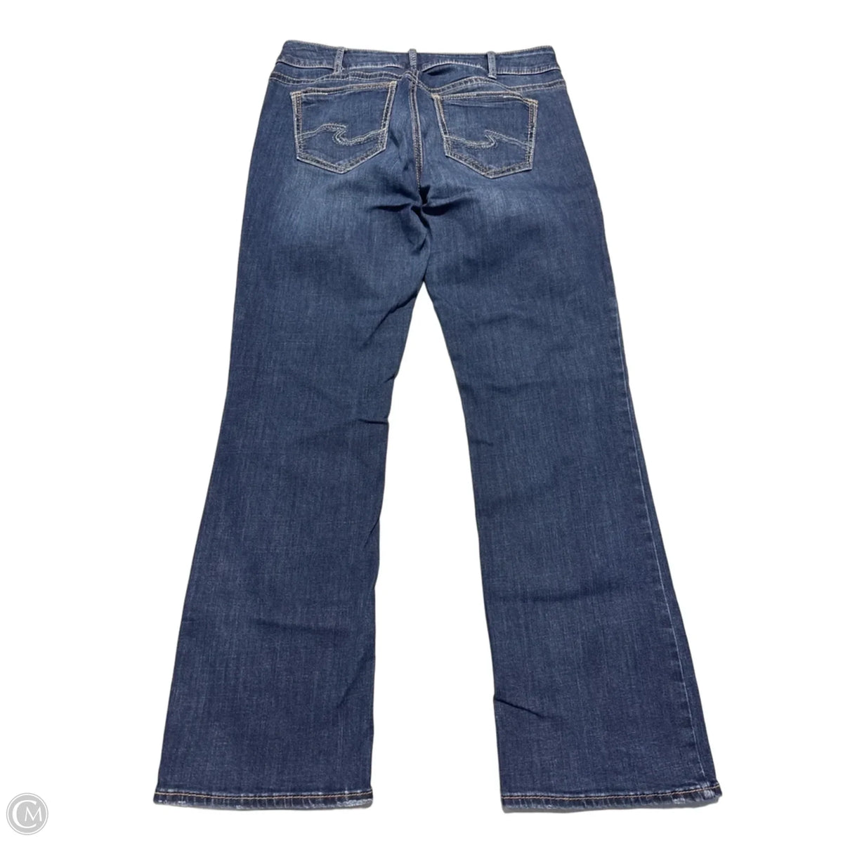 Jeans Boot Cut By Silver In Blue Denim, Size: 16