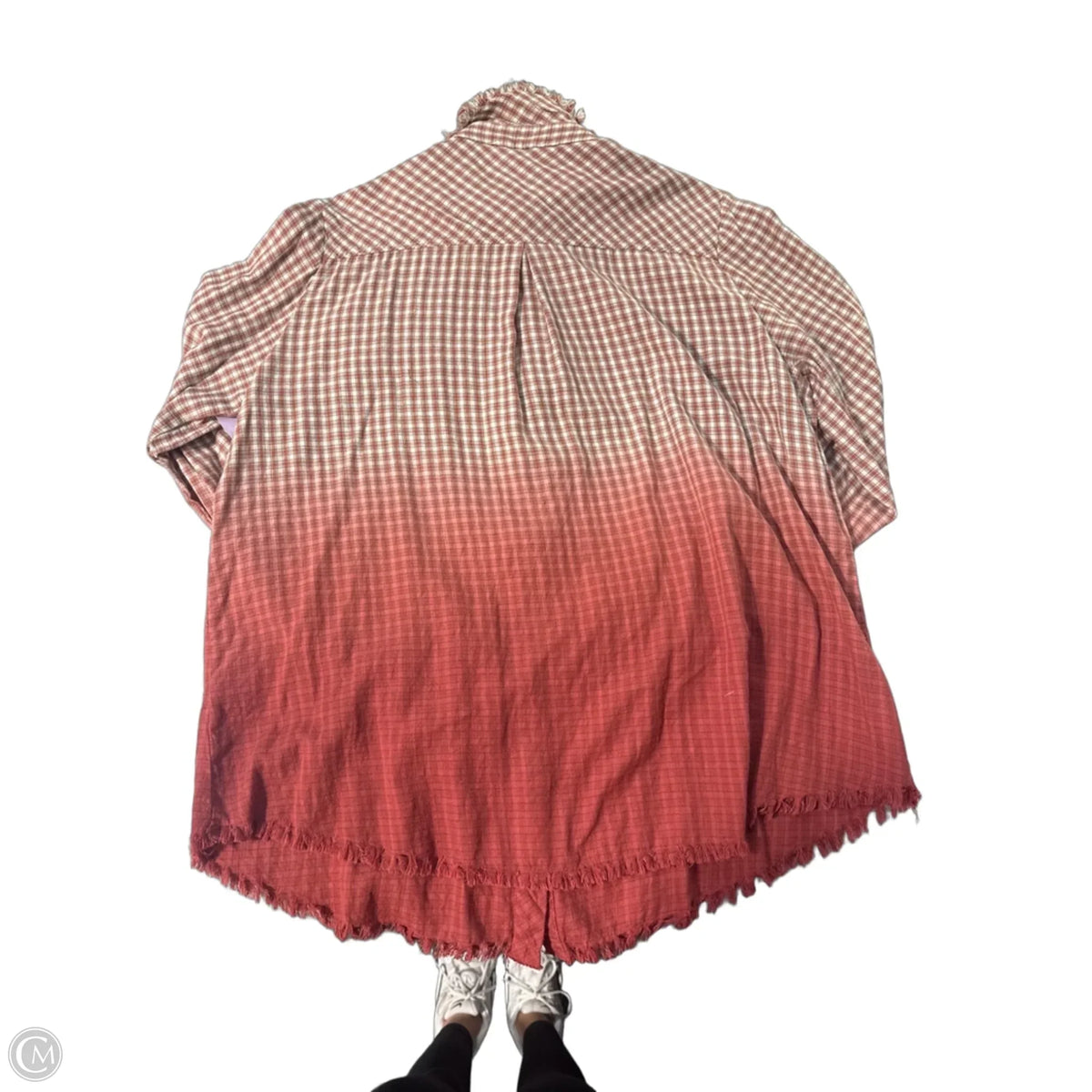 Top Long Sleeve By Hummingbird In Red, Size: M