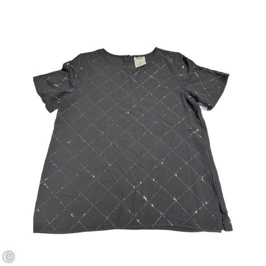 Top Short Sleeve By Vocal In Black, Size: S