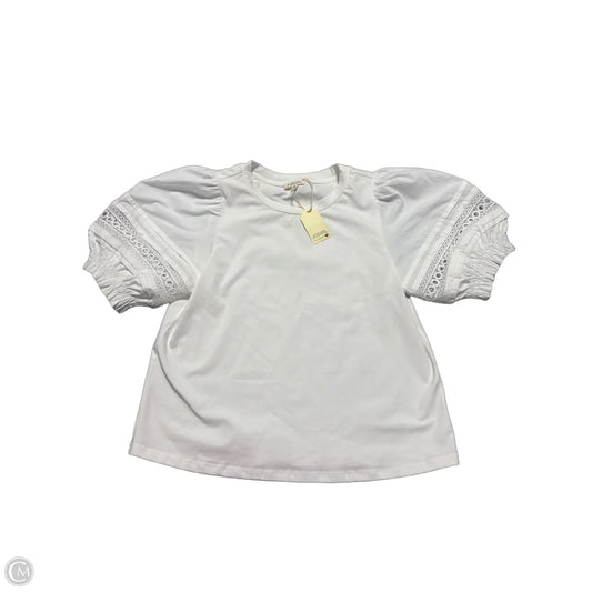 Top Short Sleeve By Jodifl In White, Size: S