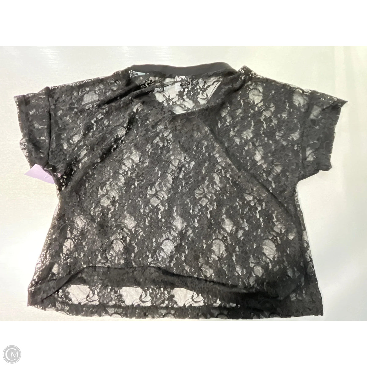 Top Short Sleeve By Cmc In Black, Size: S