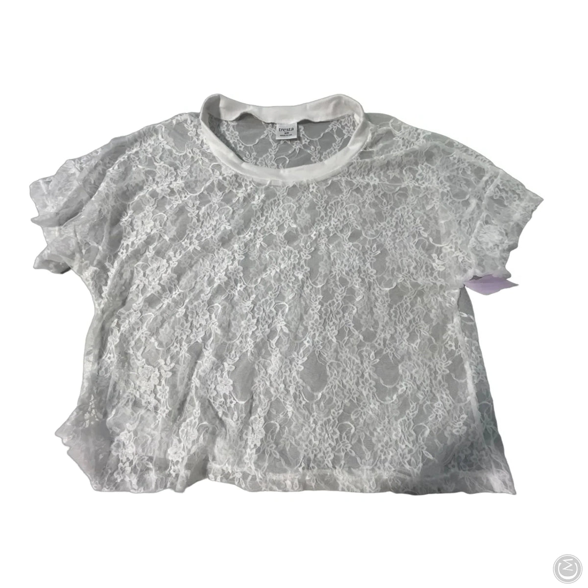 Top Short Sleeve By Cmc In White, Size: S