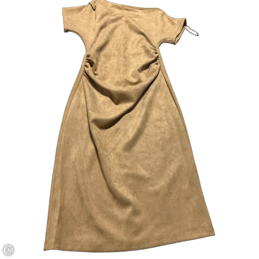 Dress Casual Maxi By Gibson And Latimer In Tan, Size: M