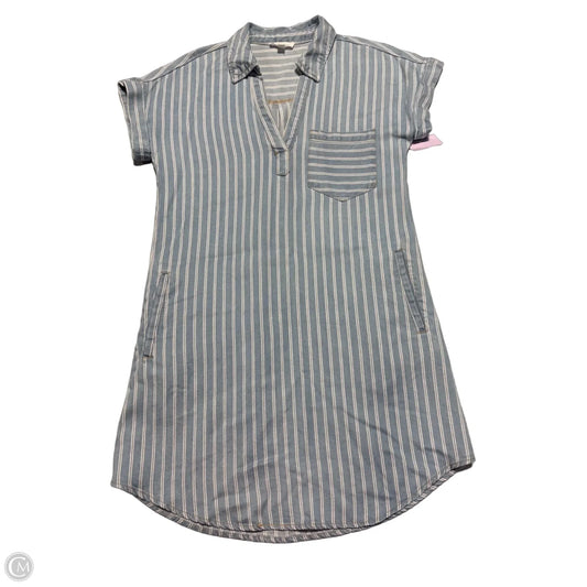 Dress Casual Short By Blu Pepper In Blue & White, Size: S