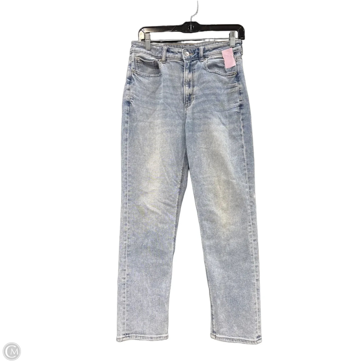 Jeans Straight By American Eagle In Blue Denim, Size: 6