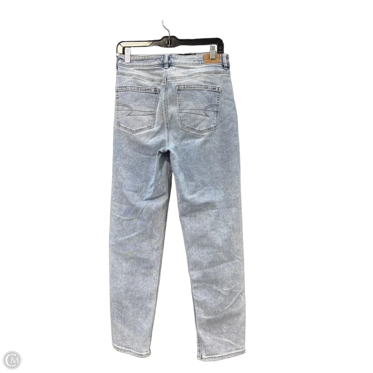 Jeans Straight By American Eagle In Blue Denim, Size: 6