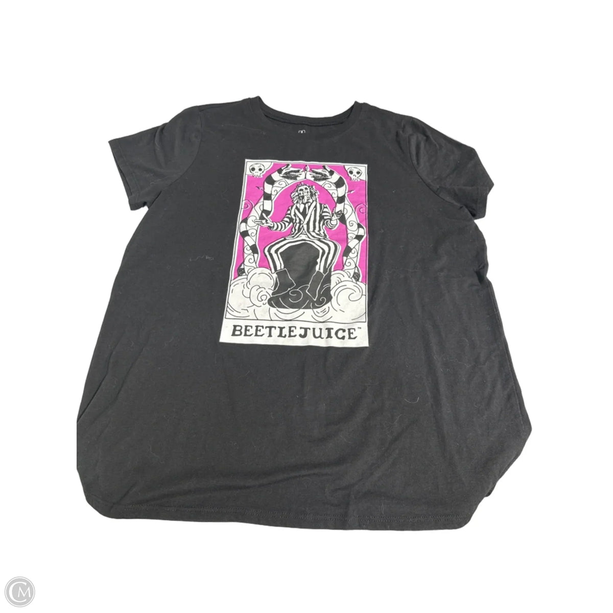 Top Short Sleeve By Cmc In Black, Size: M