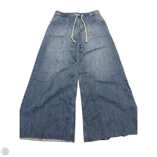 Jeans Wide Leg By Lucky Brand In Blue Denim, Size: 10