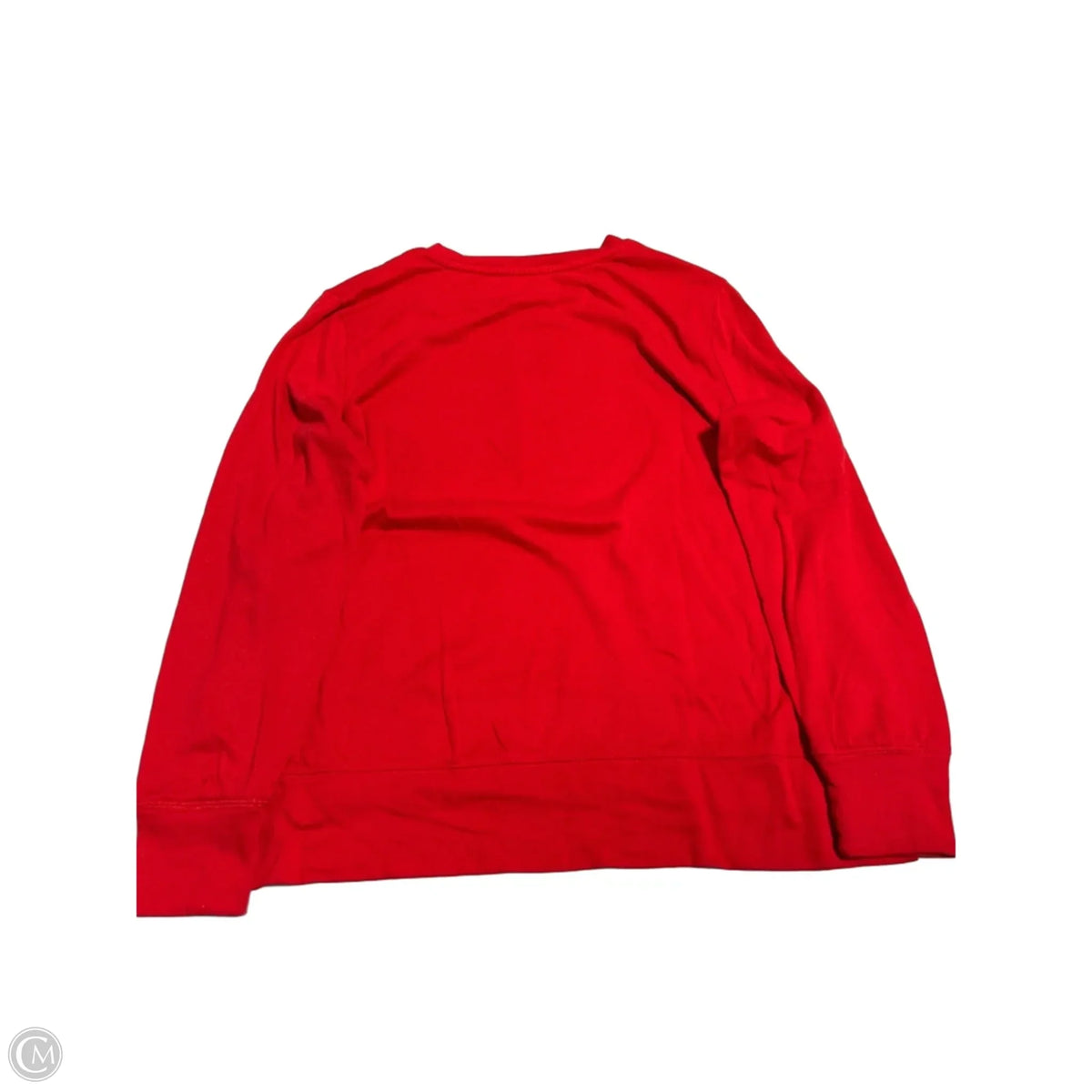 Top Long Sleeve By Cmc In Red, Size: L