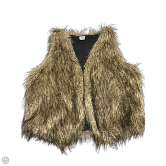 Vest Faux Fur & Sherpa By Cmc In Brown, Size: L