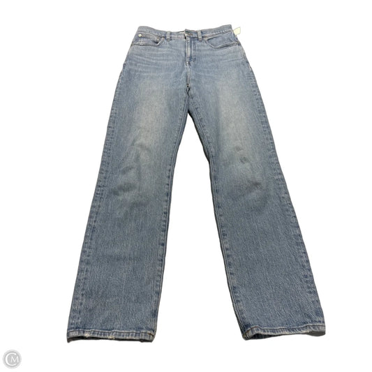 Jeans Straight By Madewell In Blue Denim, Size: 4