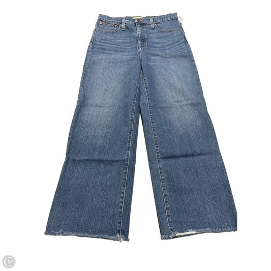 Jeans Wide Leg By Madewell In Blue, Size: 4