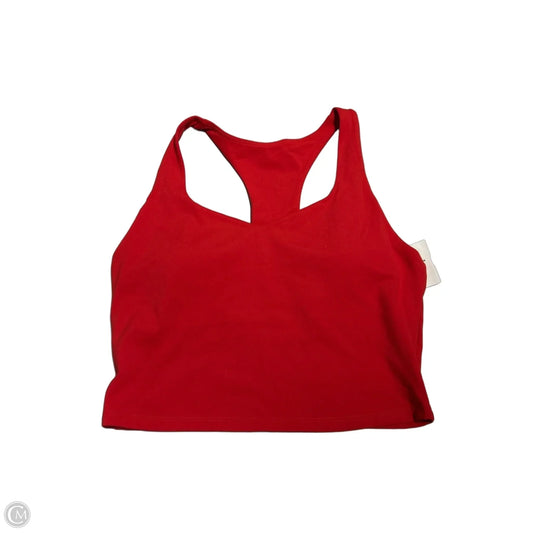 Athletic Tank Top By Fabletics In Red, Size: M