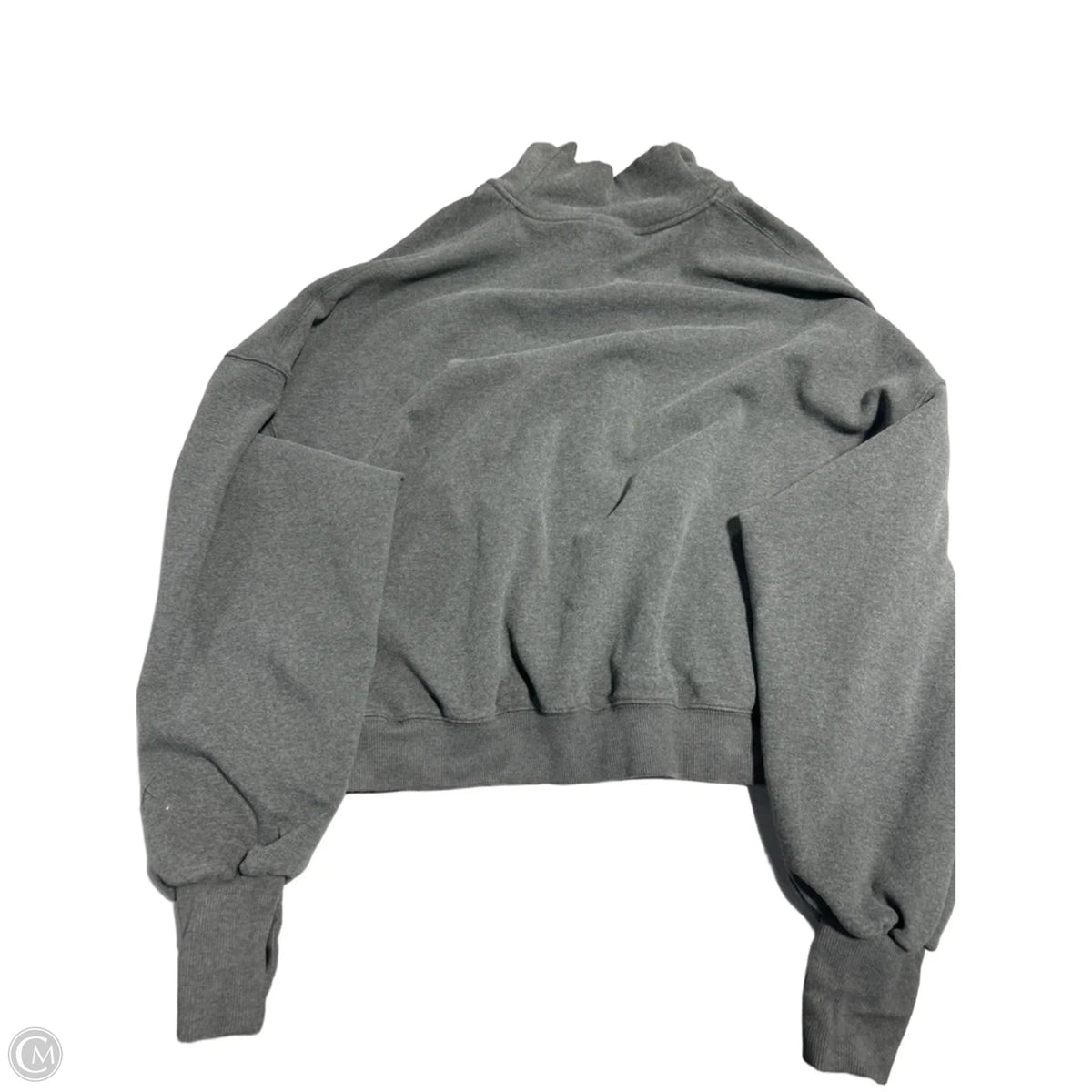 Athletic Sweatshirt Collar By Popflex In Grey, Size: Xs
