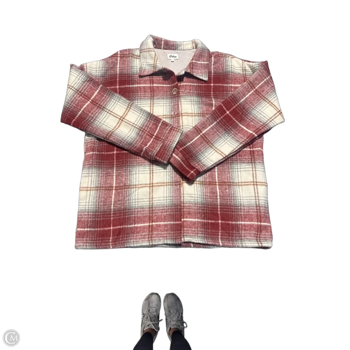 Jacket Fleece By Pulse In Red, Size: L