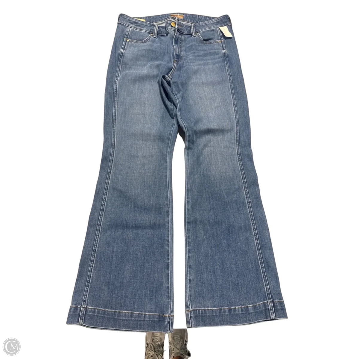 Jeans Boot Cut By Kut In Blue Denim, Size: 14