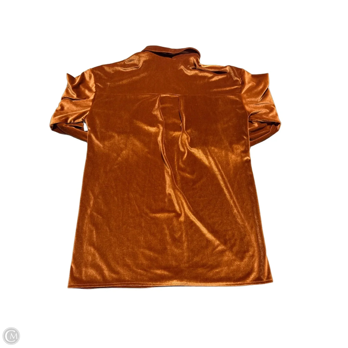 Top Long Sleeve By Cmc In Orange, Size: M